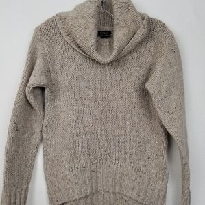 Polo Ralph Lauren Funnel Neck Wool Hi Lo Sweater